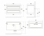 Тумба с раковиной Art&Max AM_Platino_1000_2C_SO_MM светло-зеленый матовый