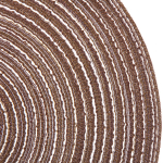 Салфетка на стол 38см плетеная «Круги» коричневый