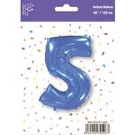 Шар (40"/102 см) Цифра, 5, Синий, 1 шт. в упак.