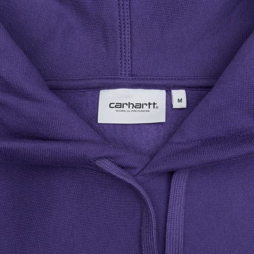 Толстовка мужская Carhartt WIP Hooded American Script артикул:I028279_aura - купить в магазине Дайс