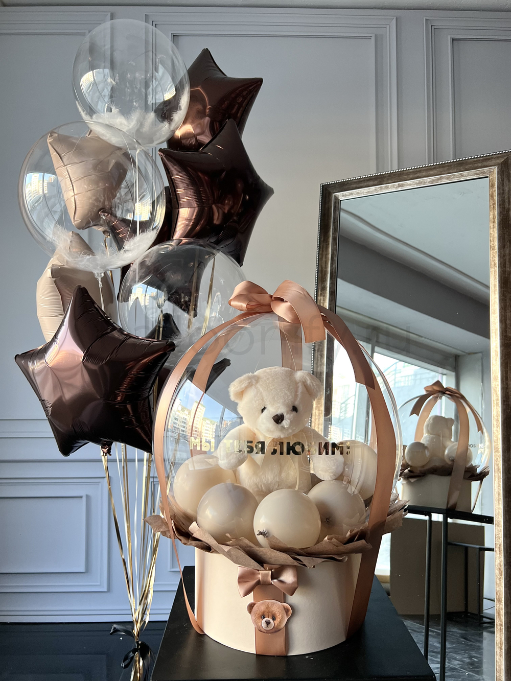 Набор шаров "Шоколадный фонтан" и бабл-бокс