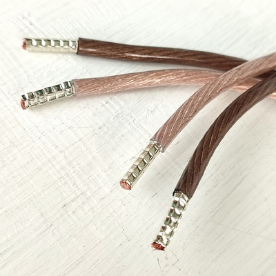 DAXX S182 Перемычки акустические 4 x 3,3 кв.мм. медные монокристаллические на посеребренных гильзах, длина 20см. (4шт)