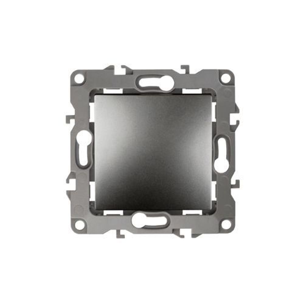 Выключатель 1-кл. СП Эра12 12-1001-12 10А IP20 250В 10AX без монтаж. лапок механизм графит Эра Б0019272