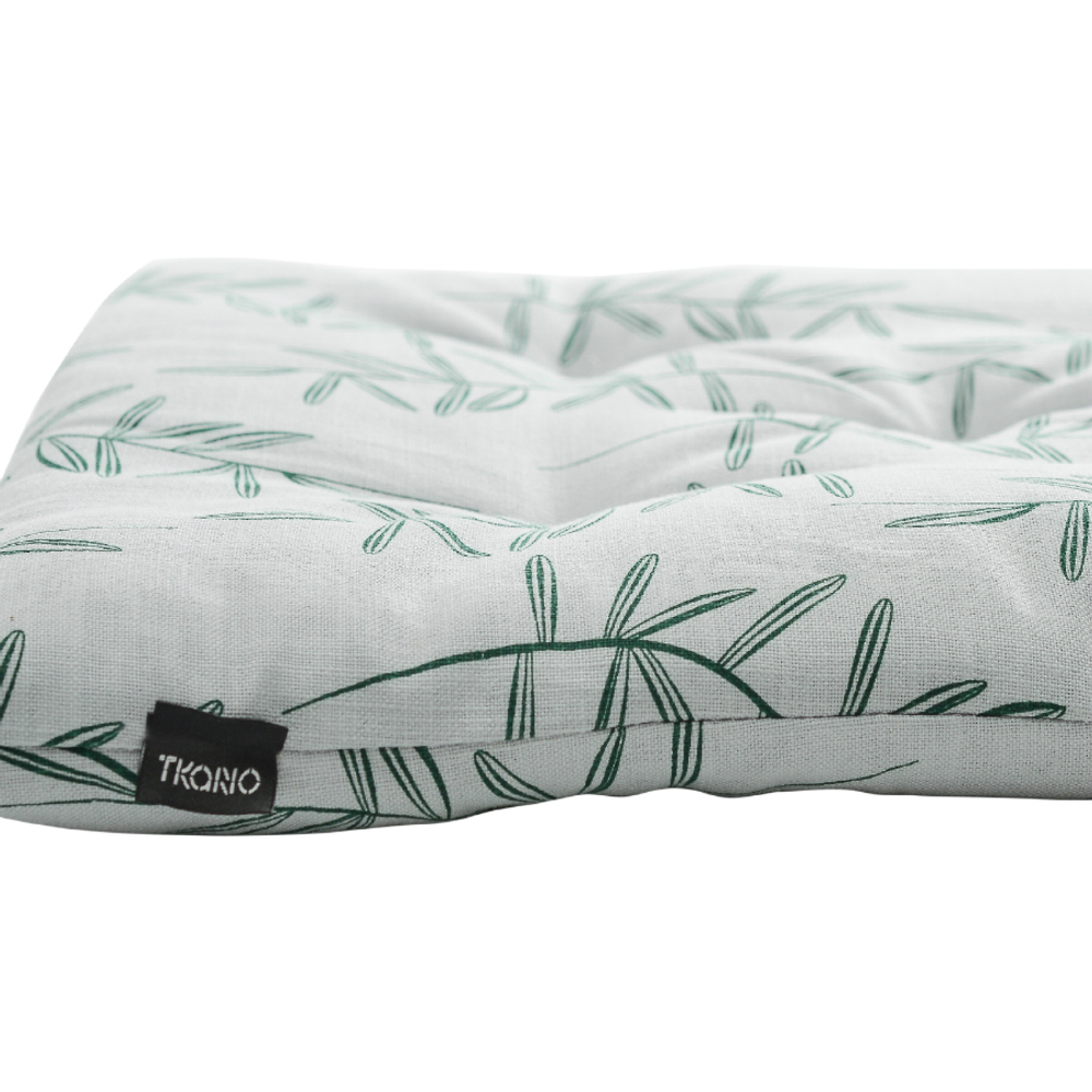 Подушка на стул из хлопка с графичным принтом Папоротник russian north, 40х40х4 см