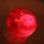 Мяч 6,5 см «Смайлики» (попрыгун с водой и подсветкой) СТИКЕР НА ВЛОЖЕНИЕ