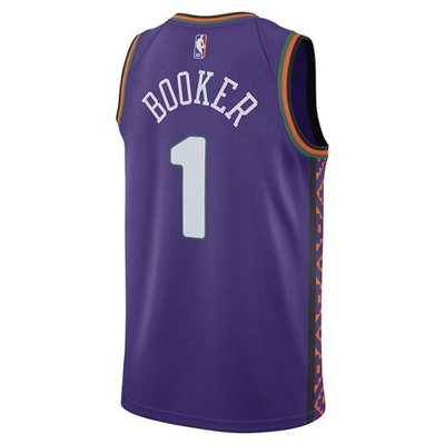 Баскетбольная джерси Nike NBA 2024/25 City Edition Swingman Phoenix Suns Devina Booker Purple Jersey
