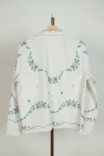 Купить Рубашка Soeurs Расшитая Маленькими Цветами / Small Flowers Long Sleeve белая Рубашка Soeurs Расшитая Маленькими Цветами / Small Flowers Long Sleeve белая
