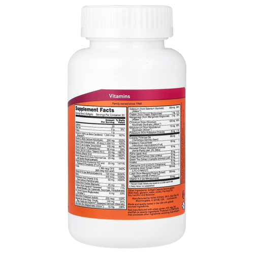 NOW Foods, EVE, превосходные мультивитамины для женщин, 90 мягких таблеток