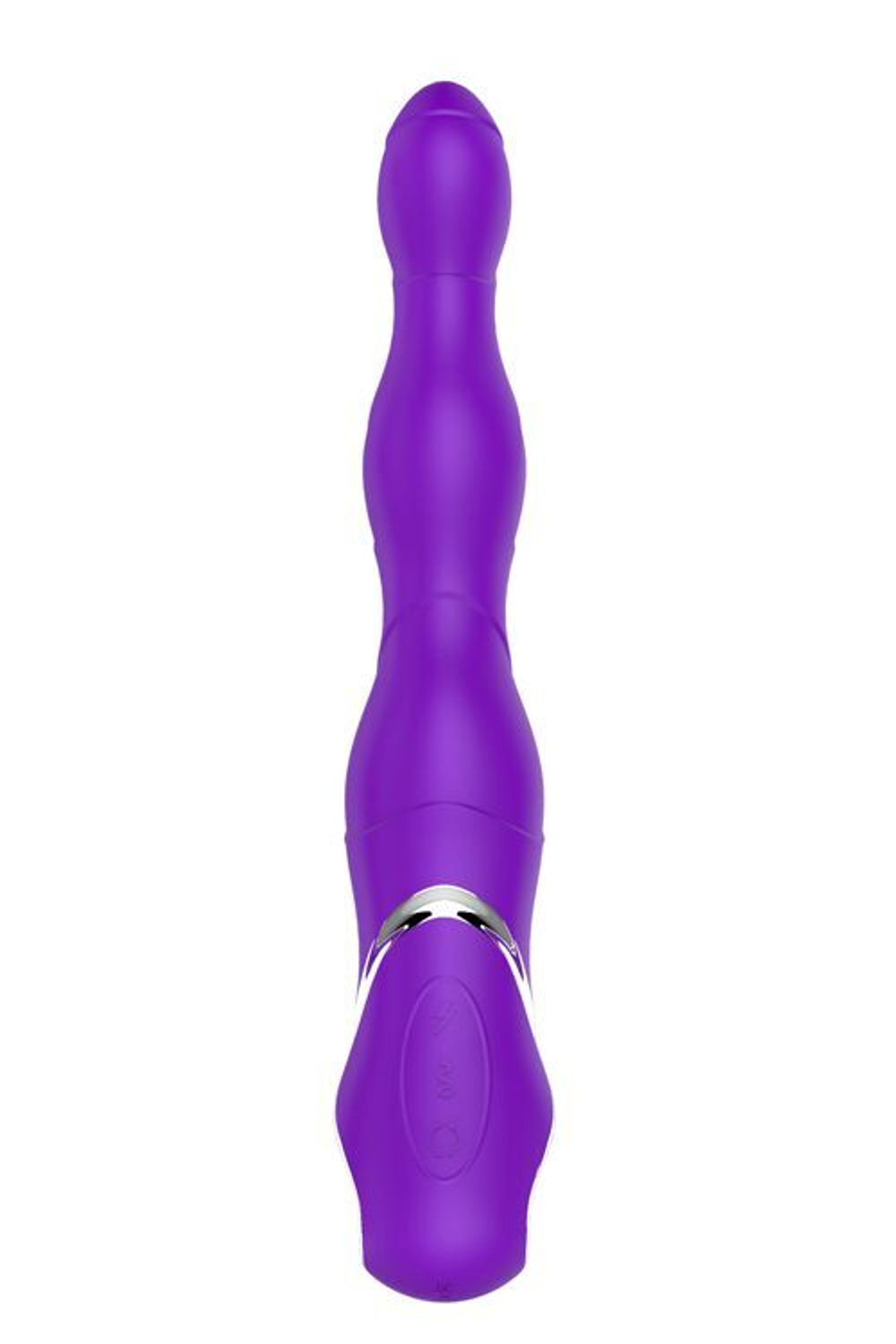 Фиолетовый изогнутый вибратор NAGHI NO.18 RECHARGEABLE 3 MOTOR VIBE - 15 см.