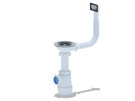 Сифон Ани Грот 3 1/2"* 40с переливом мойки