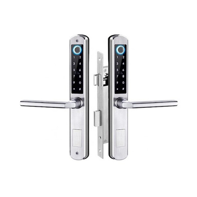 DOUBLE SLIM FP (Silver/Black) электронный биометрический замок TTLOCK