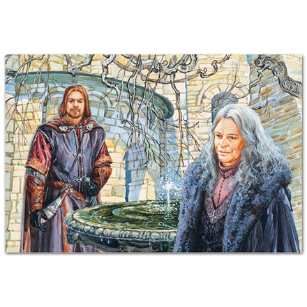 Боромир и Дэнетор у Белого Дерева