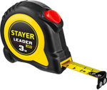 STAYER LEADER 3м / 16мм рулетка с автостопом в ударостойком обрезиненном корпусе