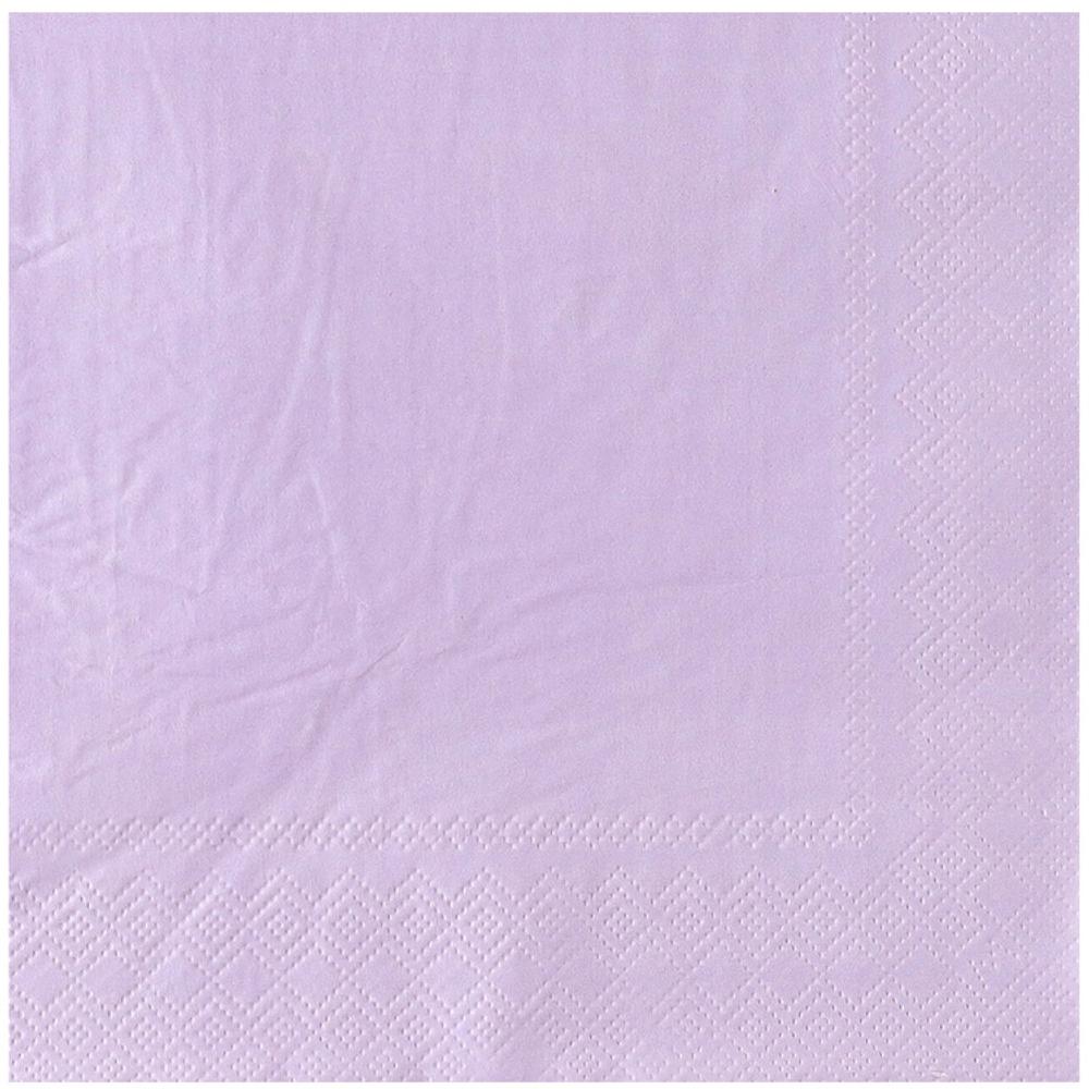 Салфетка в лавандовом цвете, 33 см, 12 шт