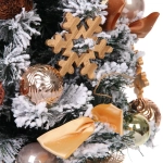 Елка декоративная «Сказка» 60 см, ПВХ с белым напылением (68 веток), Шампань