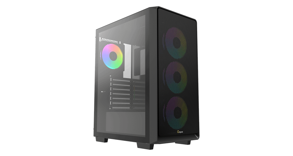 Корпус Ocypus Gamma C60 BK ARGB ATX/mATX/ITX 3xUSB Черный Gamma-C60-BKG400XX-GL