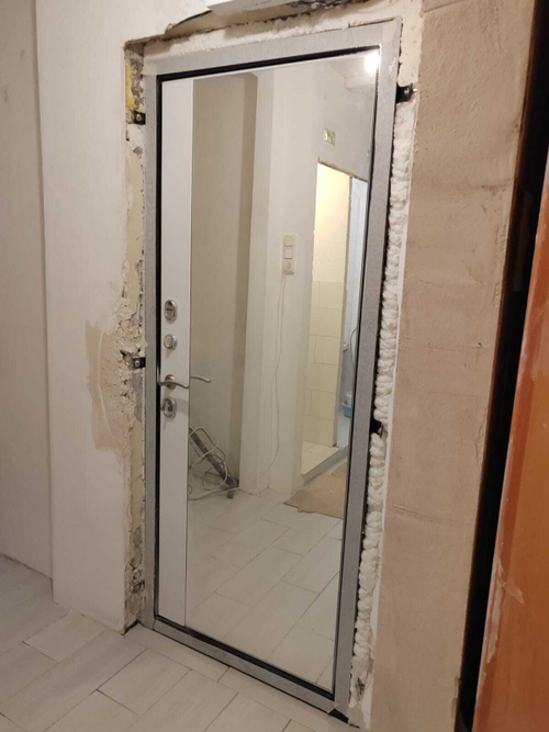 075 Зеркало Макси/бок белый матовый 12мм