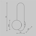 Настенный светильник (бра) Maytoni MOD419WL-01G