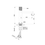 Смеситель для раковины Vincea Desire VBF-1D1BG однорычажный, брашированное золото