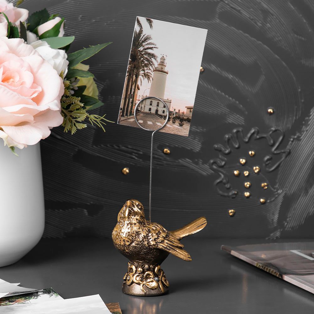 Статуэтка Птичка Терра с держателем Бронза