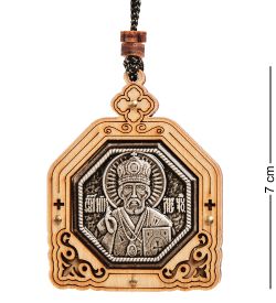 КФ-308/2 Подвеска в машину деревянная «Святой Николай Чудотворец»