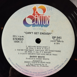 Винтажная виниловая пластинка LP Barry White Can't Get Enough (Japan 1974) (Obi) You're The First, The Last, My Everything