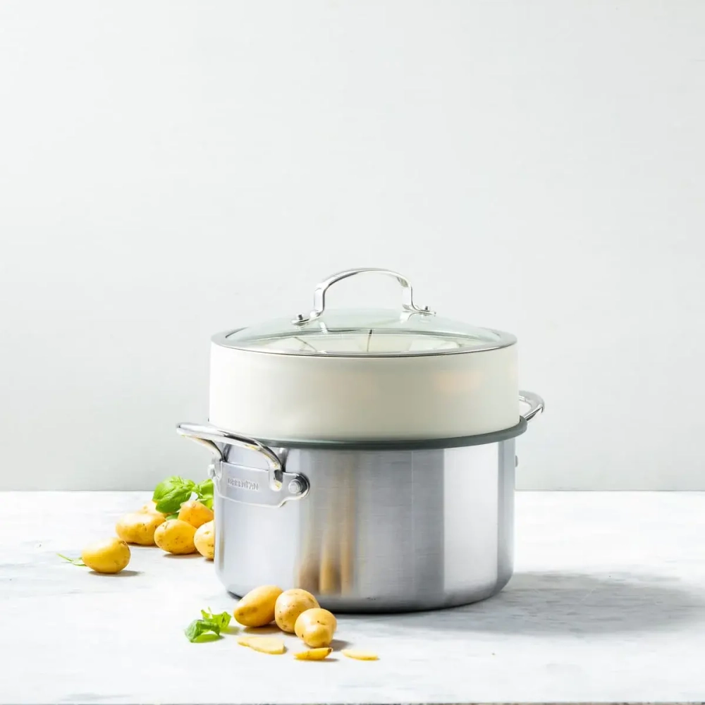 GreenPan Насадка для пароварки 24 см кремовая