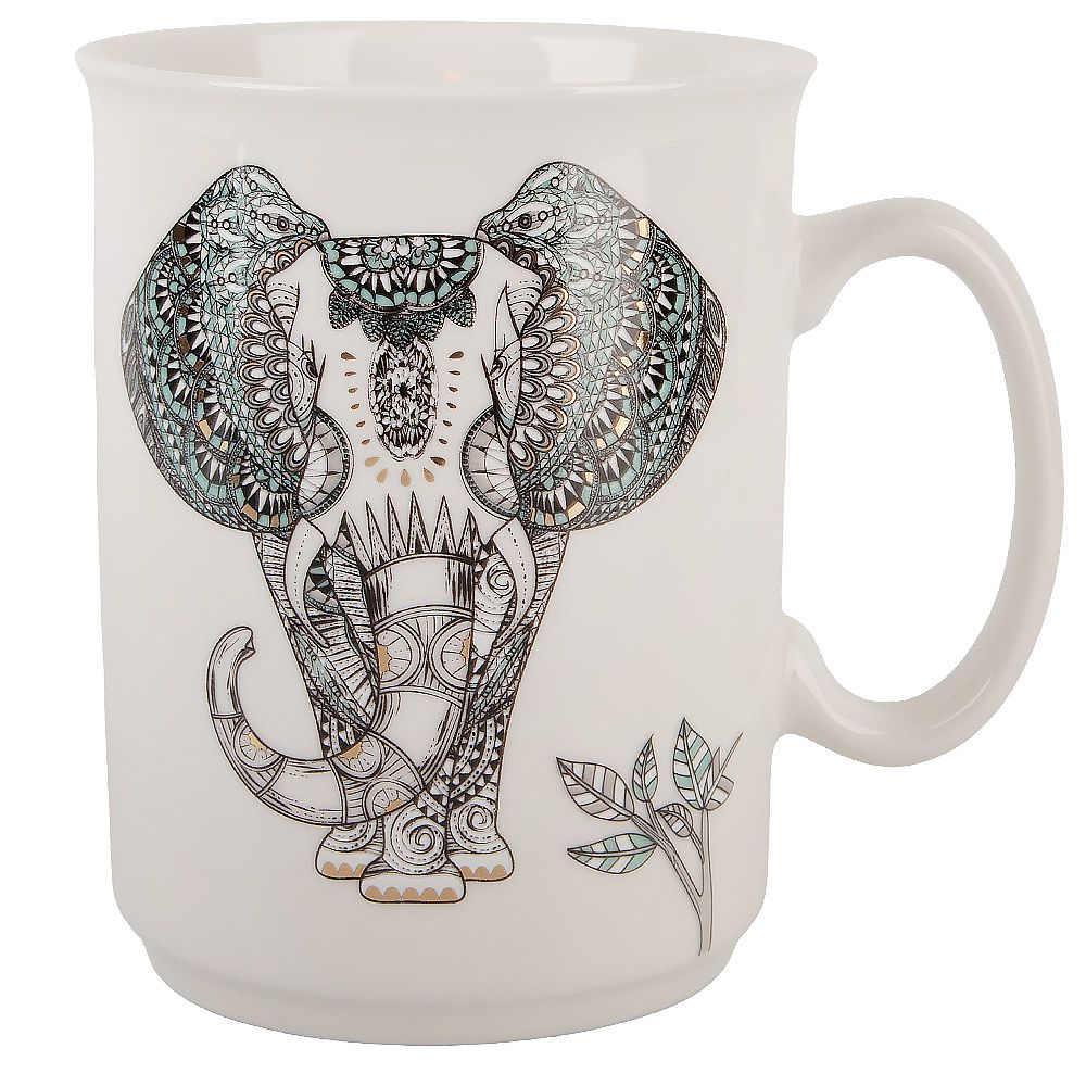 Кружка "Слон" v=430мл (фарфор) (подарочная упаковка)