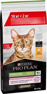 Pro Plan Adult Sterilised Курица Сухой корм для взрослых стерилизованных кошек 12 кг