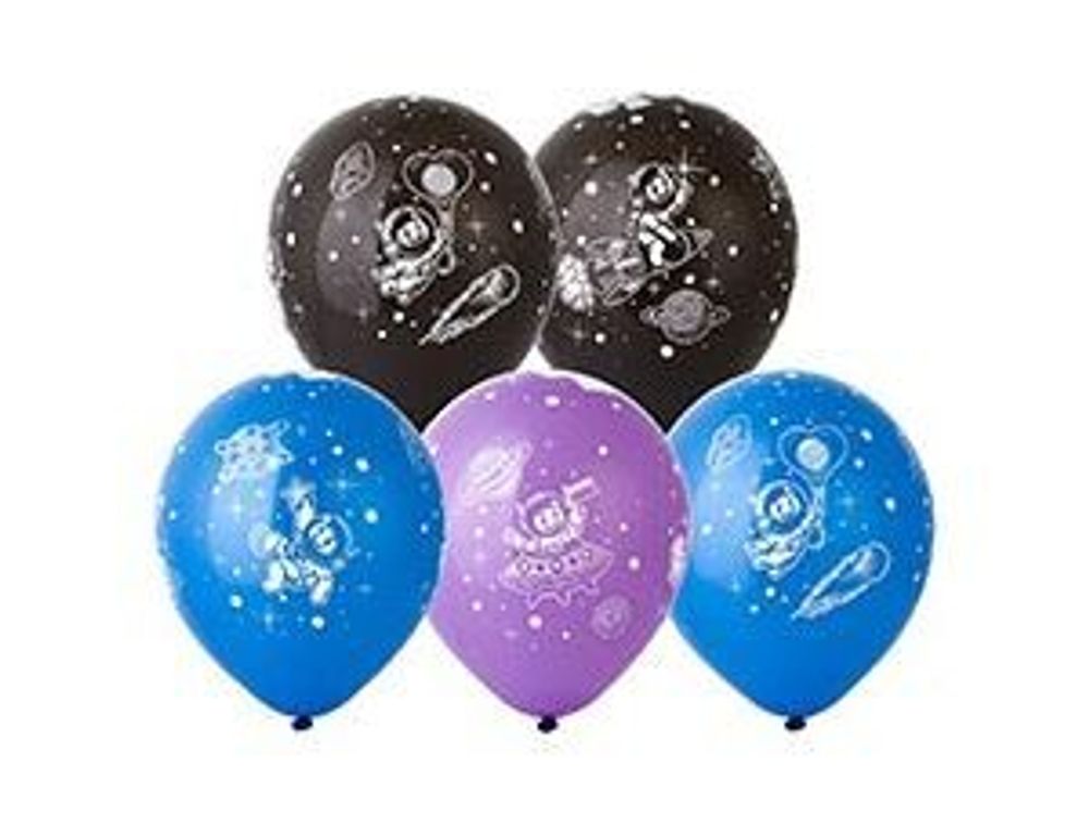 Шар (12''/30 см) Космос 25 шт.