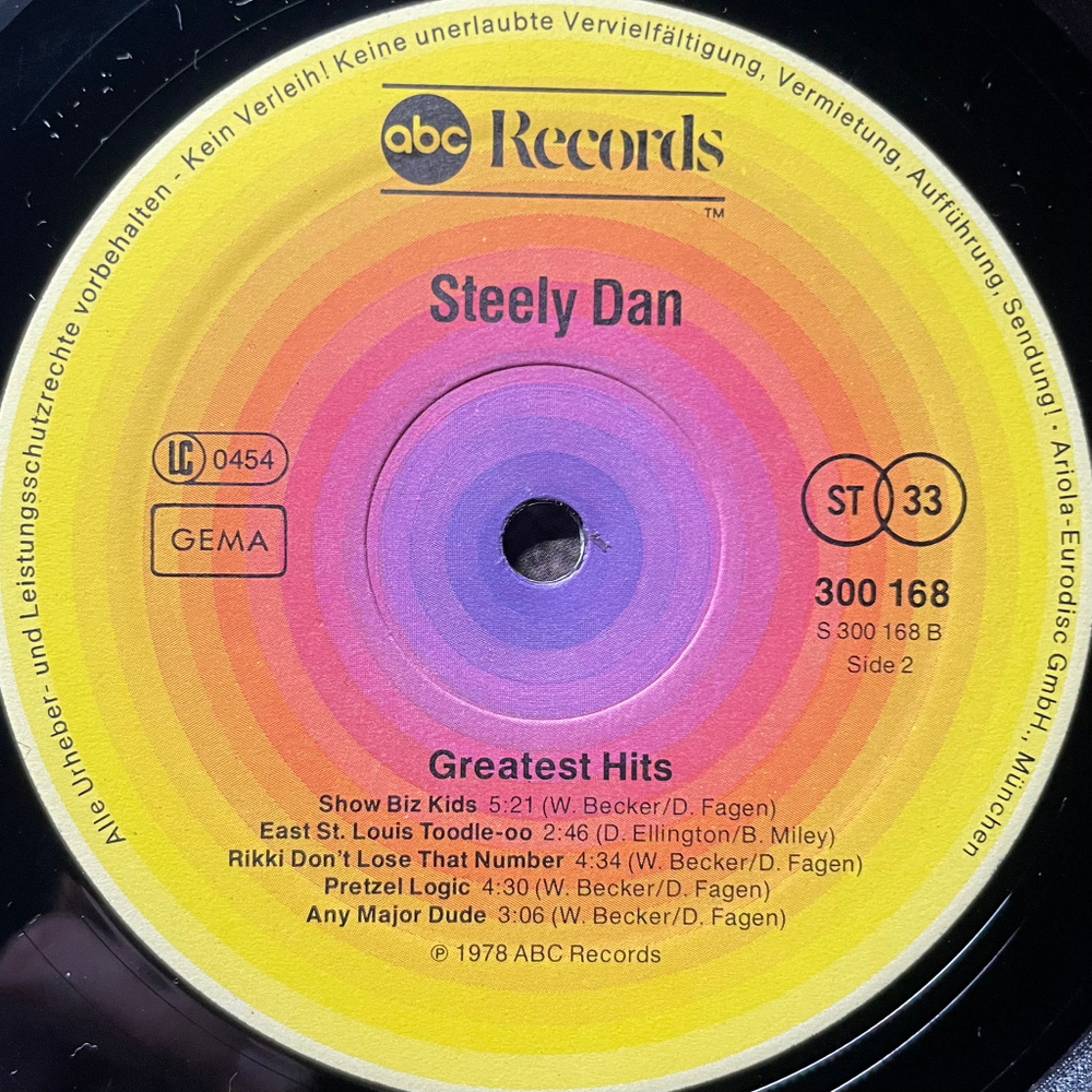 Steely Dan ‎– Greatest Hits 2LP (Германия 1978г.)