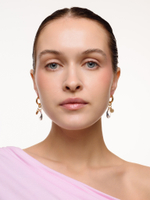 Серьги "Big crystal" Gold мини