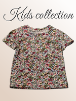 10542 Футболка для девочки кулирка цветочная полянка (64-122/128)