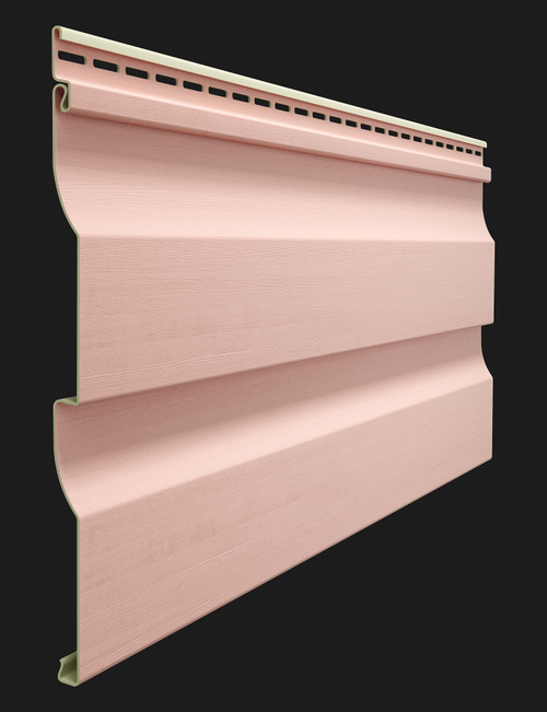 Сайдинг Виниловый Docke (Деке) D4,5D PREMIUM Корабельный Брус Персик