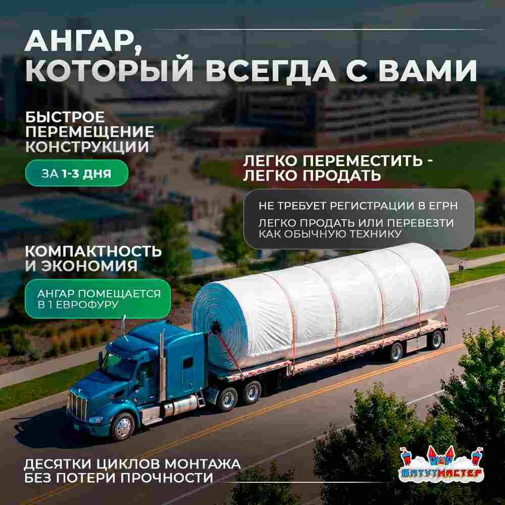 Временный спортивный ангар «Сила Игры», 35×20×15 м