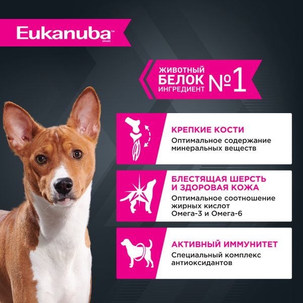 Пауч Eukanuba Adult All Breed для взрослых собак всех пород, из курицы в соусе