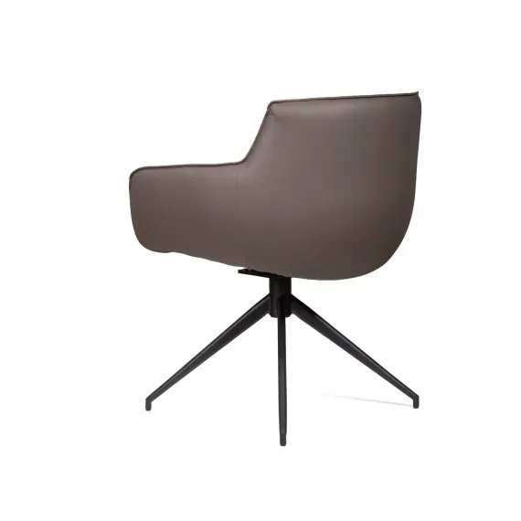 Полукресло Sofia, темно-серая экокожа Soft-Touch