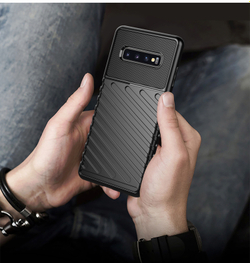 Чехол для Samsung Galaxy S10 Plus цвет Black (черный), серия Onyx от Caseport