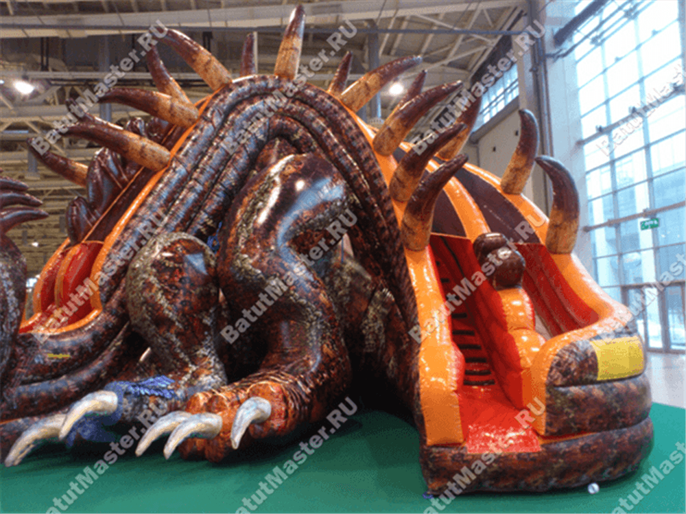 Коммерческий надувной батут "Мега - дракон"