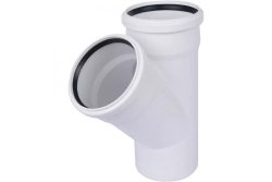 Тройник канализационный ф110-110-45° Raupiano Plus Rehau (Рехау)