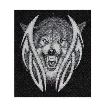 Нашивка Волк оскал в узоре (110Х90)
