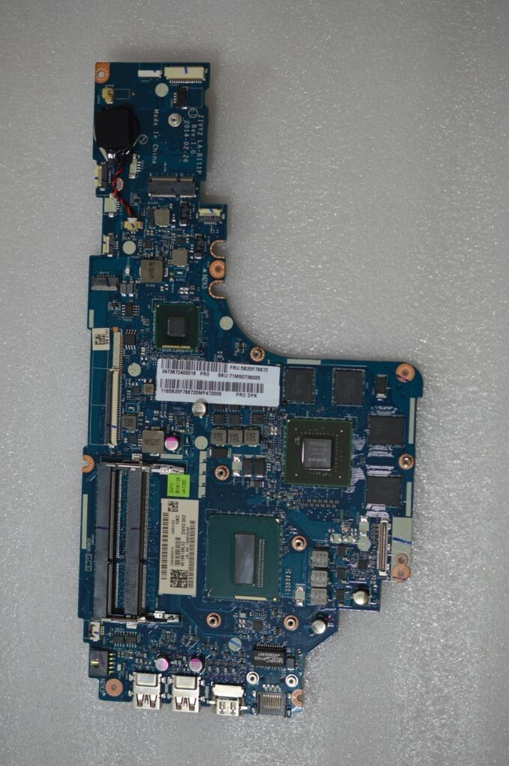 Материнская плата для ноутбука Lenovo Y50-70 HSW I5-4200H V4G PRO (5B20F78872), оригинал