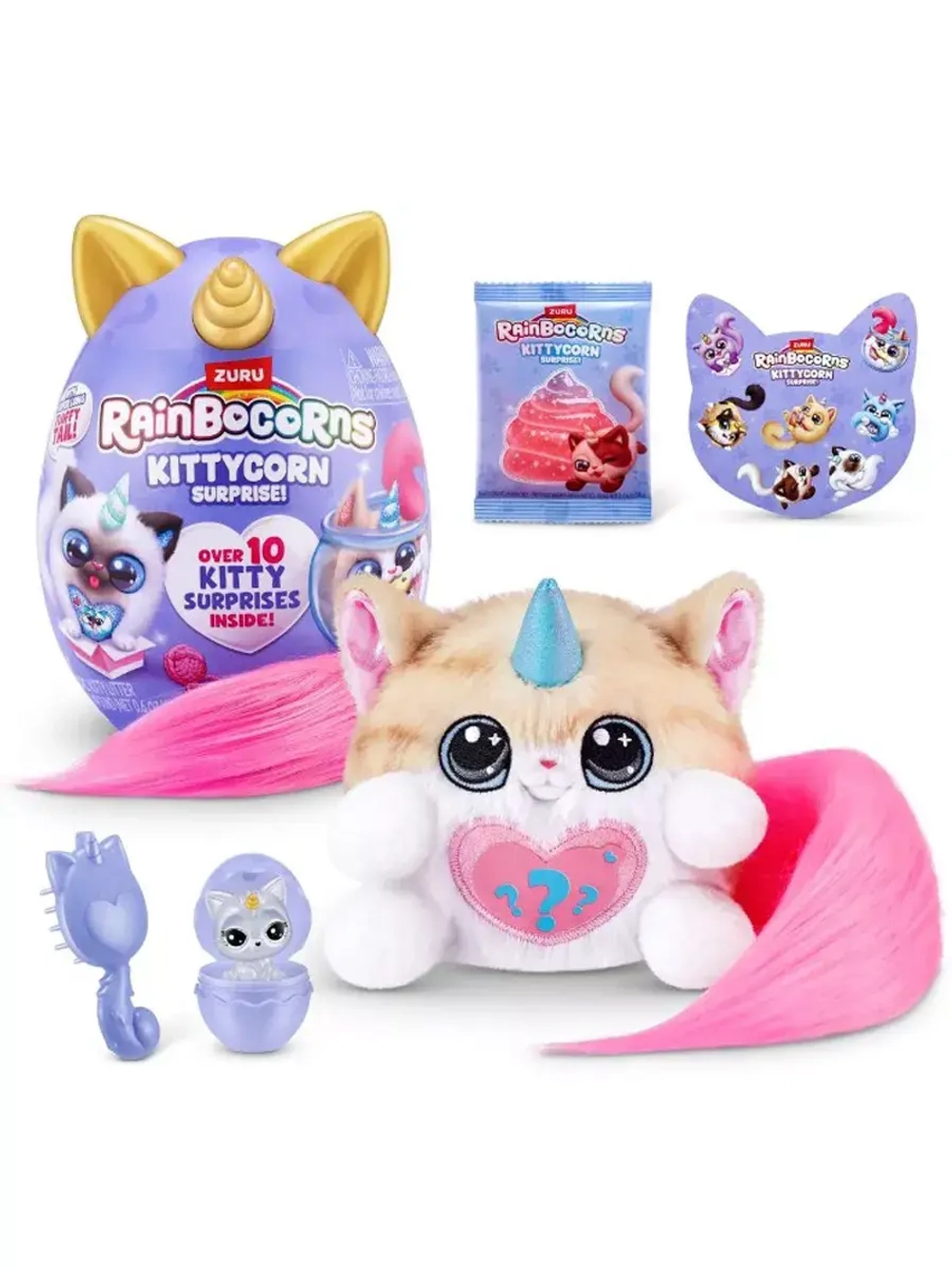 Мягкая игрушка Зуру Rainbocorns Kittycorn Котик