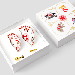 Этажерка для десертов Farforite «Цирковое представление» в подарочной коробке