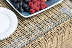 "Кон Панна" лаунж-зона из искусственного ротанга, цвет соломенный