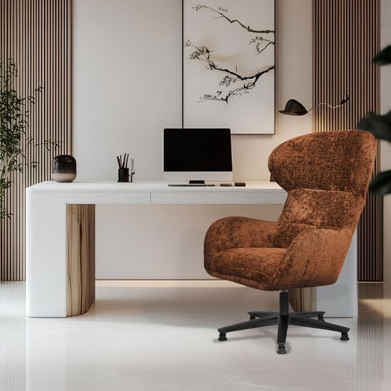 Кресло Teddy терракотовый шенилл