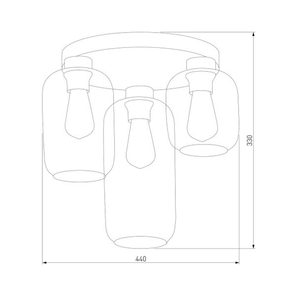 Потолочная люстра TK Lighting 3318 Marco Green