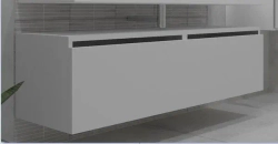 Ящик под столешницу 140 см белый глянец Armadi Art Vallessi UNO-S 897-140-W