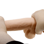 Телесный фаллоимитатор с эффектом скользящей кожи 19,4см Baile BW-008108NRG