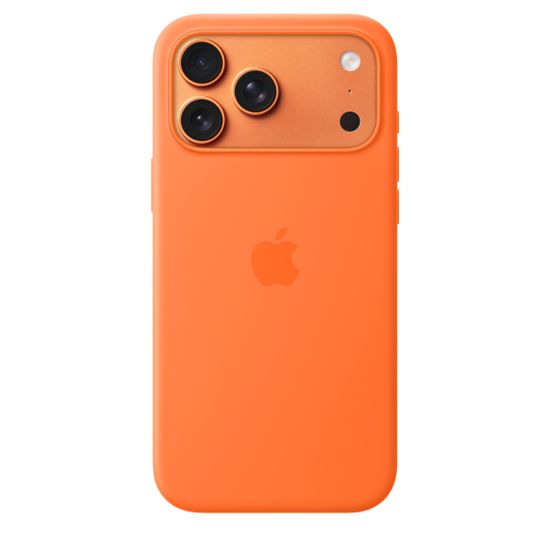 Apple Silicone Case with MagSafe iPhone 17 Pro Max Orange